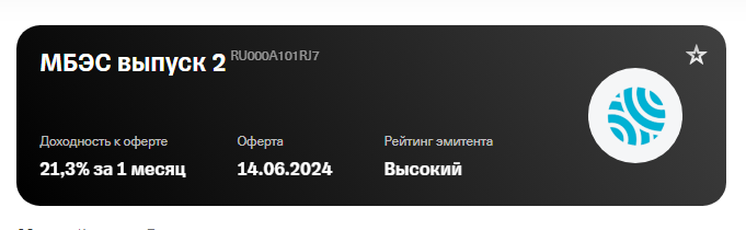 Пример облигации с офертой МБЭС выпуск 2