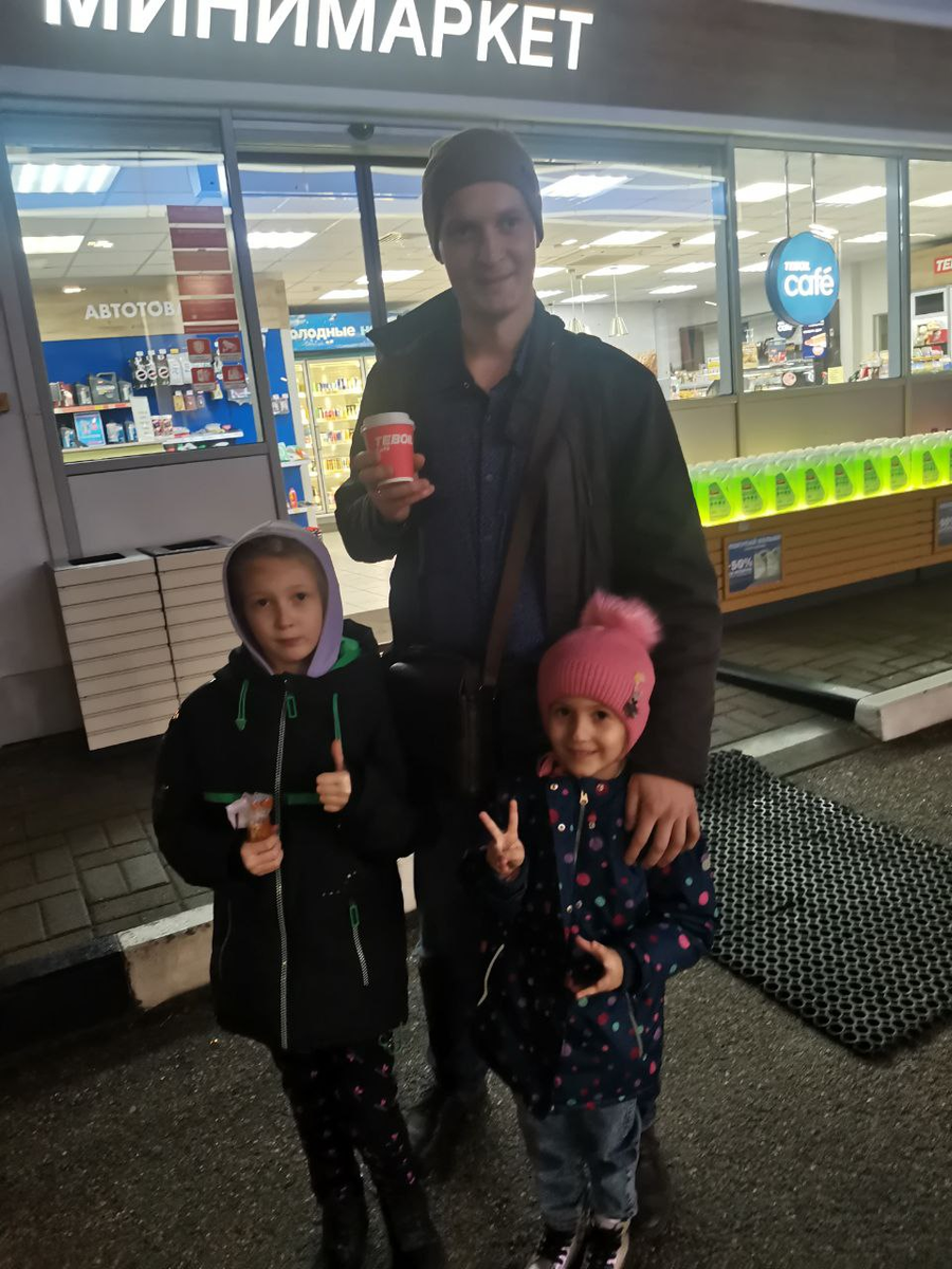 АЗС по дороге к границе