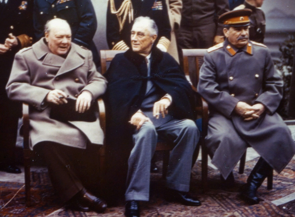 Черчилль, Рузвельт и Сталин