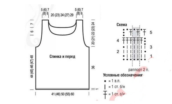 выкройка, схема