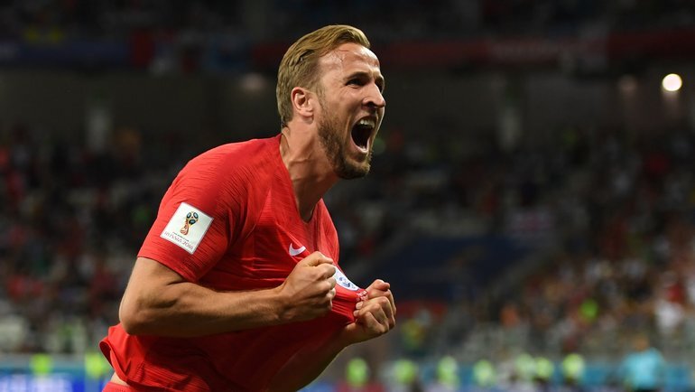    Гарри Кейн на ЧМ-2018 в России. Матч Англия — Тунис (2:1). Global Look Press