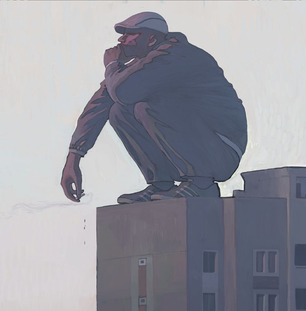 Работа художника АНДРЕЯ СУРНОВА под названием " Смотрящий / Overseer " Фрагмент