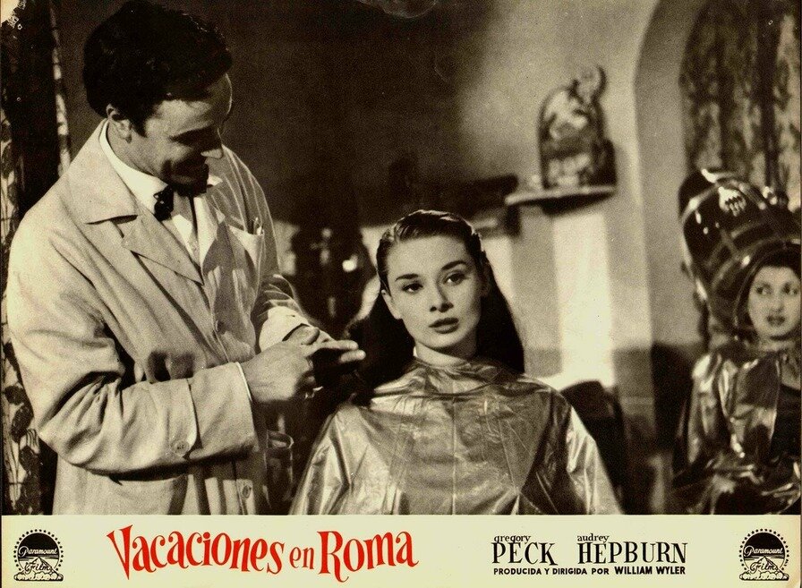 Кадр из фильма «Римские каникулы» 1953 год.