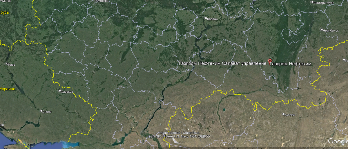 скриншот карты