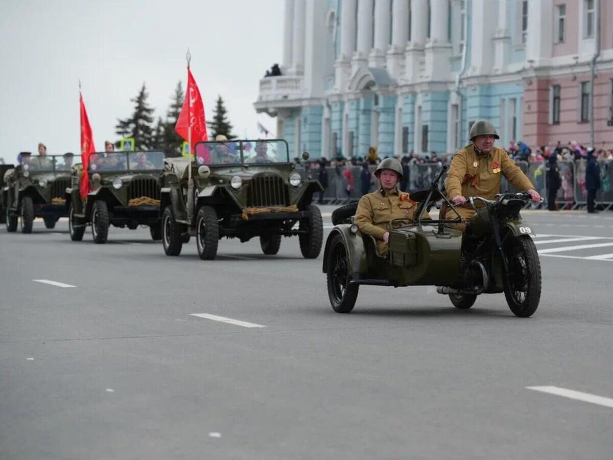    Военный парад в честь 79-й годовщины Победы в Великой Отечественной войне в Нижнем Новгороде© Фото : пресс-служба администрации города Нижнего Новгорода