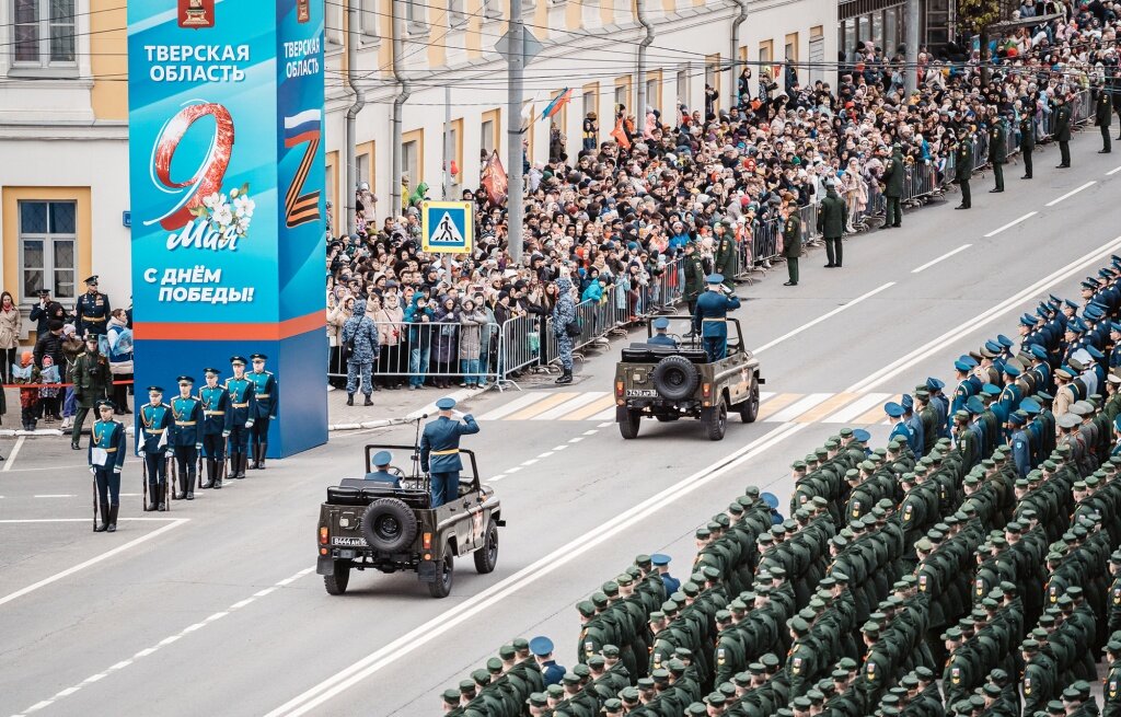 В Твери в честь 79-й годовщины Великой Победы прошел парад войск