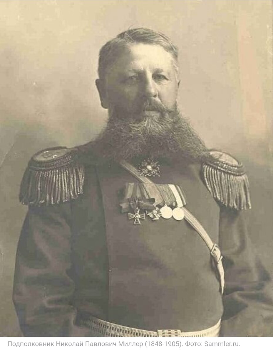 Подполковник Н.П.Миллер, комендант гарнизона города Туккум, погибший во время восстания 1905 года.
