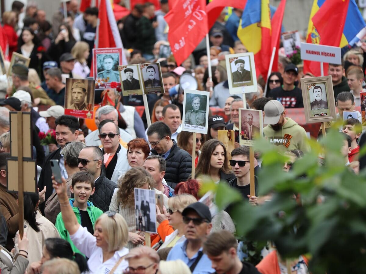    Празднование 79-й годовщины Победы в Великой Отечественной войне в Кишиневе© Sputnik / Родион Прока