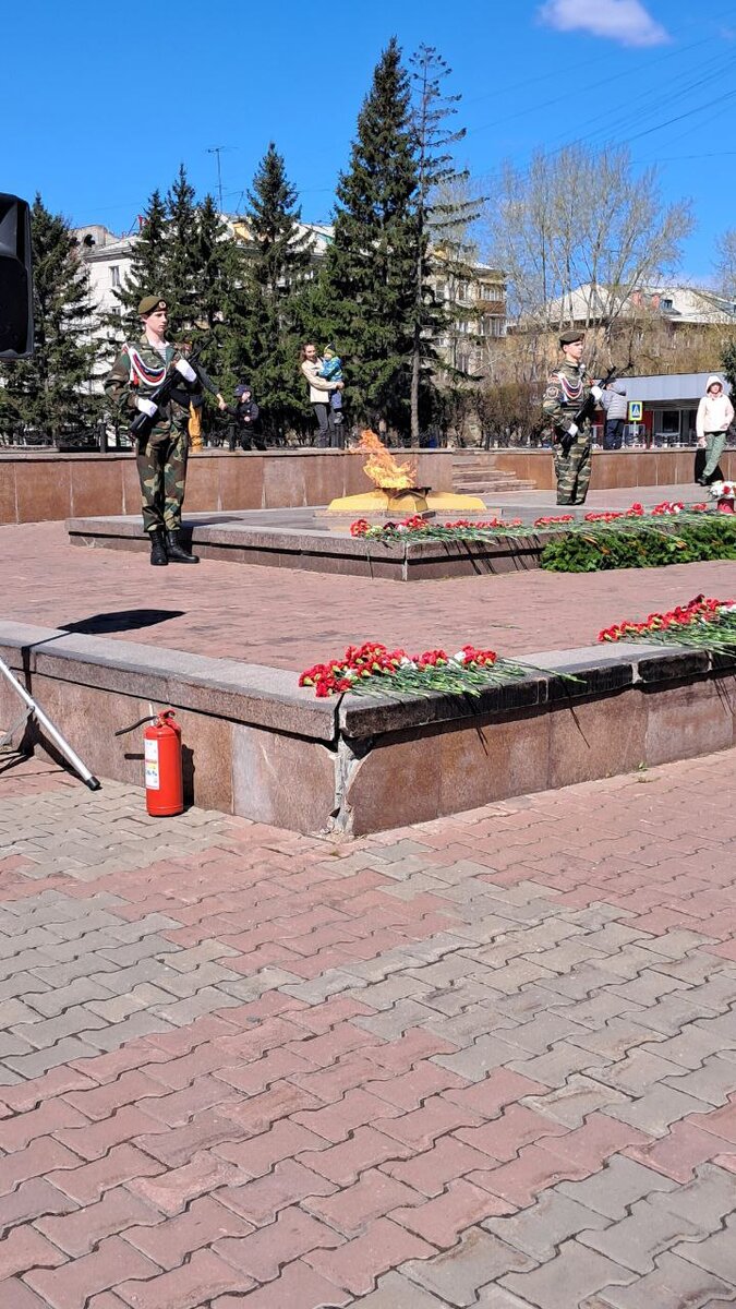 На Красной площади Красноярска
