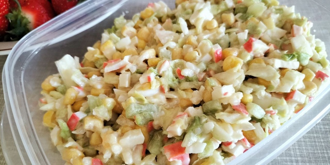 Крымский салат за 10 минут. Легкий, нежный, вкусный