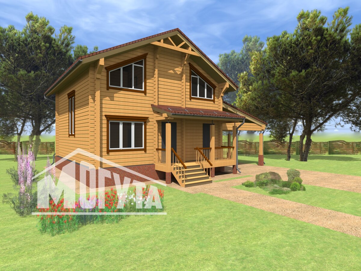 Дом из бруса 200 кв. метров могута.рф