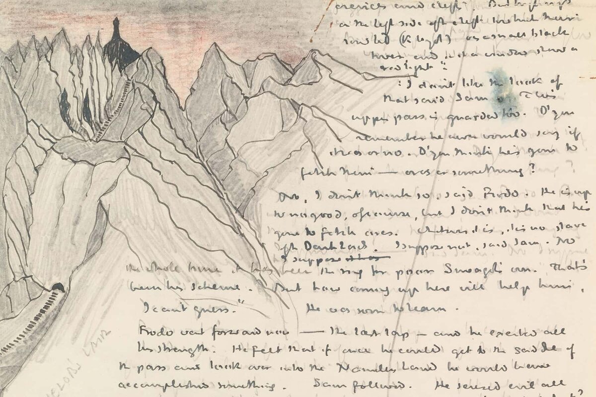Рукопись Джона Рональда Руэла Толкина.