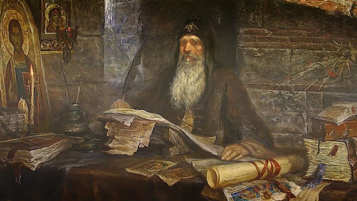 Монах-летописец.
