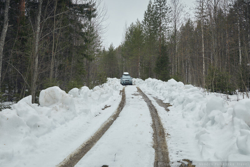 Дороги в середине и конце апреля там