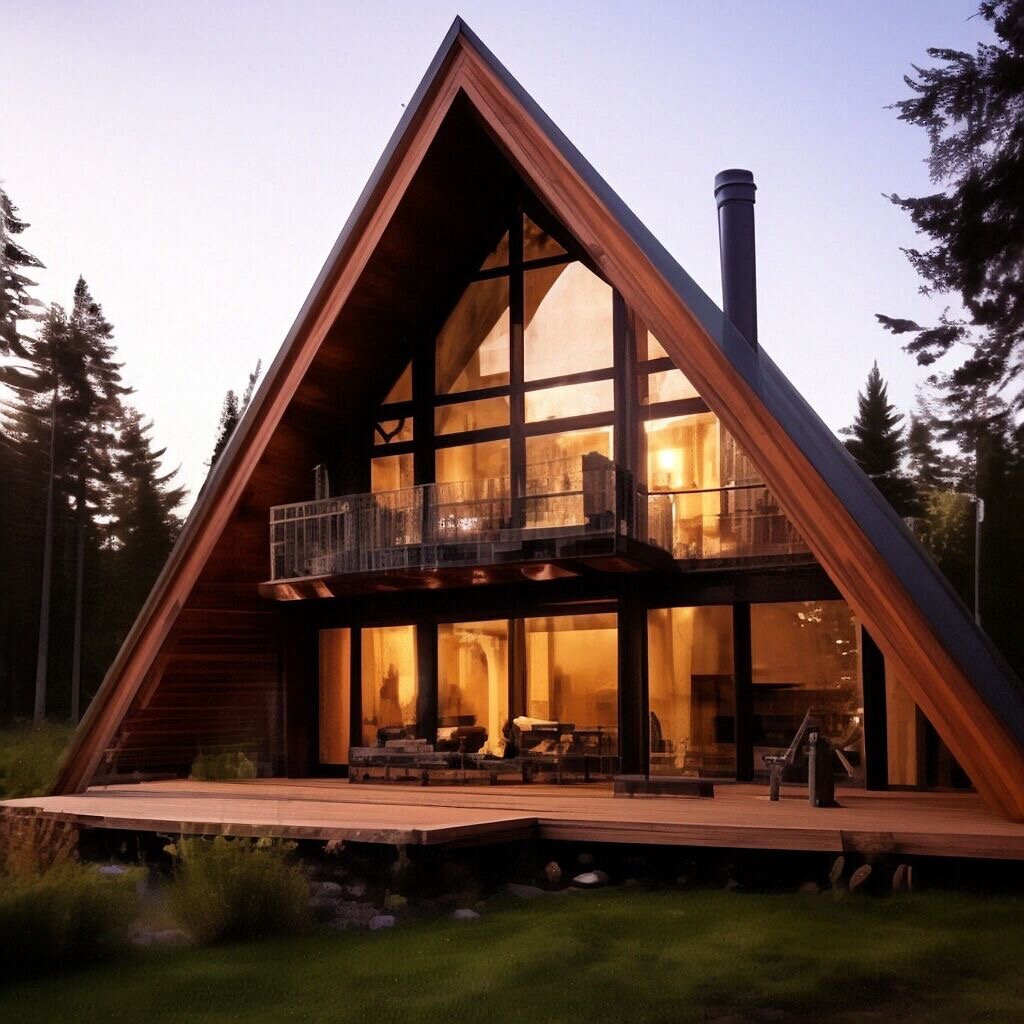 Каркасные дома А-frame — это любовь ❤️