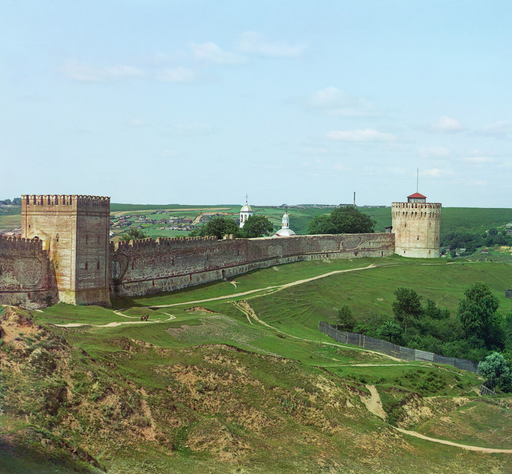 4. С. М. Прокудин-Горский. Крепостная стена с башней Веселуха. Смоленск. 1912 год