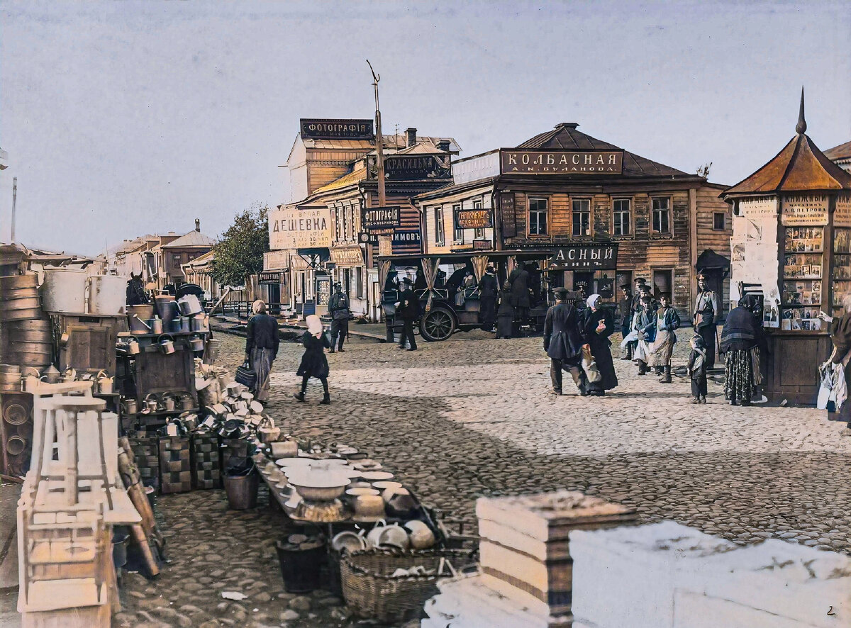 Район Марьиной Рощи в начале XX века