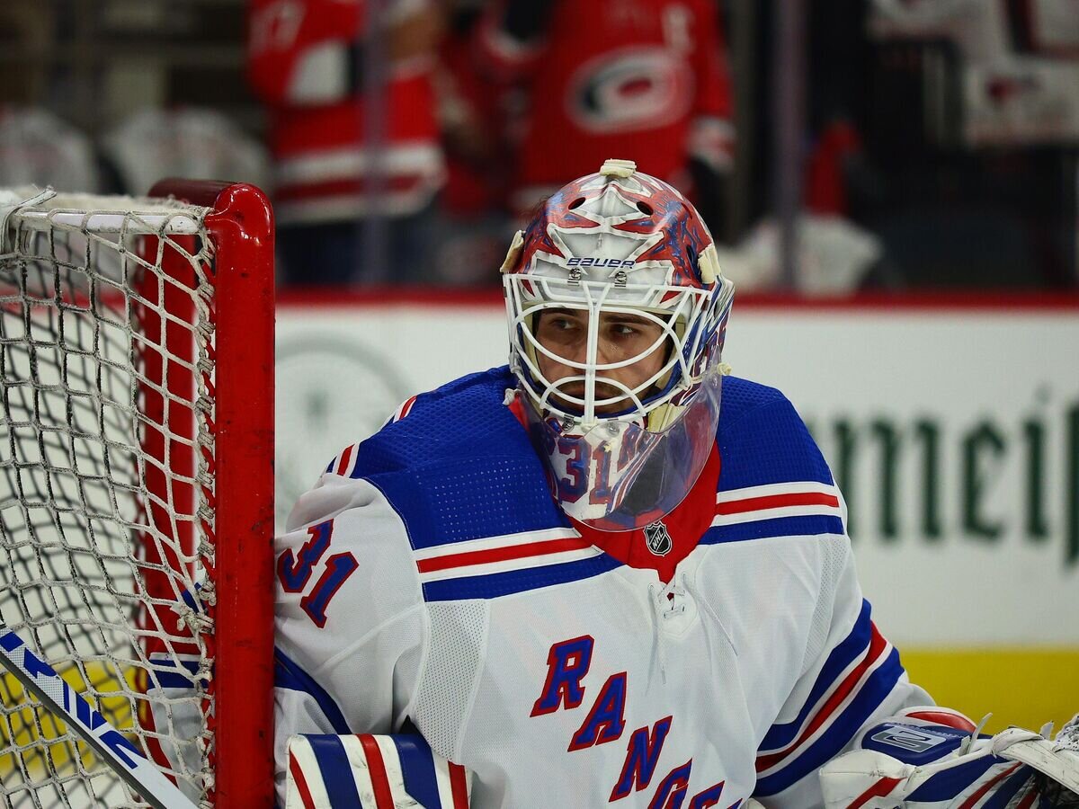    Голкипер "Нью-Йорк Рейнджерс" Игорь Шестеркин© Фото : twitter.com/nyrangers