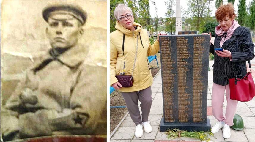 Александр Михайлович Жарников (1900-1942), погибший под Сталинградом; на мемориал в Ерзовке, где он похоронен, приехали его внучки. Фото: семейный архив