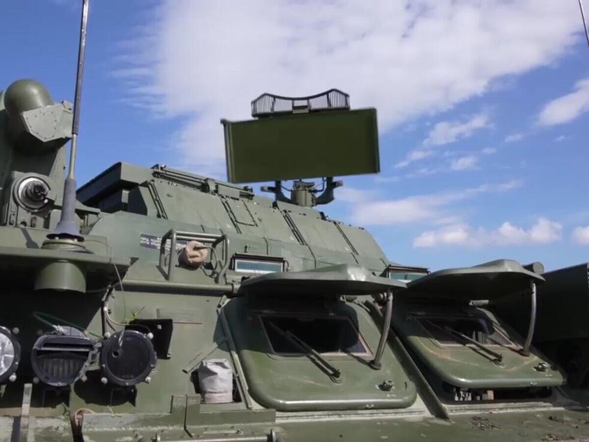    Зенитный ракетный комплекс (ЗРК) "Тор-М2" вооруженных сил РФ на боевой позиции© РИА Новости / Министерство обороны РФ