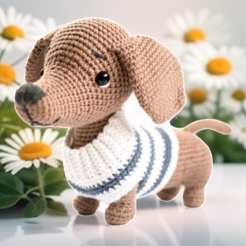 Такса в свитере