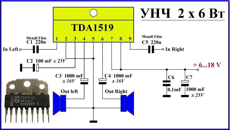 Ila1519b1q схема усилителя