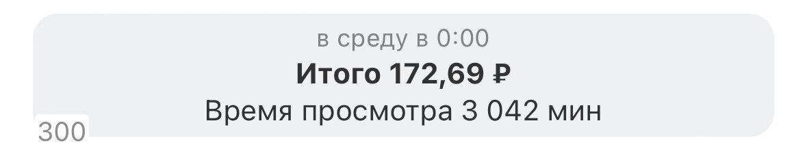 Заработок от монетизации за чутки.