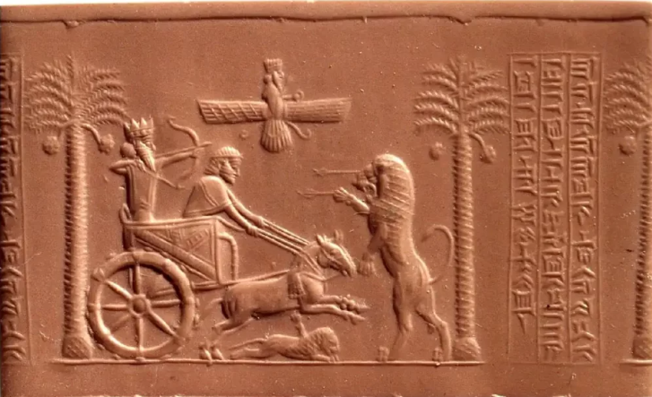 Восковой оттиск печати Дария Великого