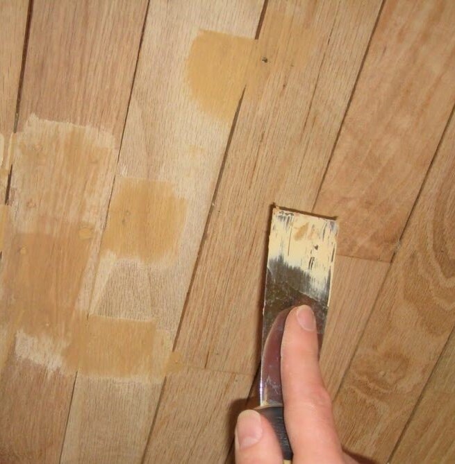 циклевка деревянной поверхности