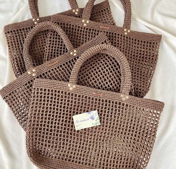 Подкидываю идеи вязаных "сетчатых" сумок! 15 модных и стильных сумок крючком
