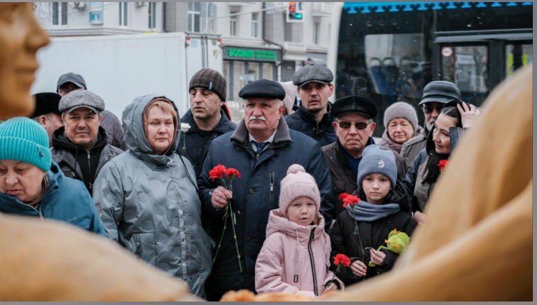 На похоронах Алексея Навального