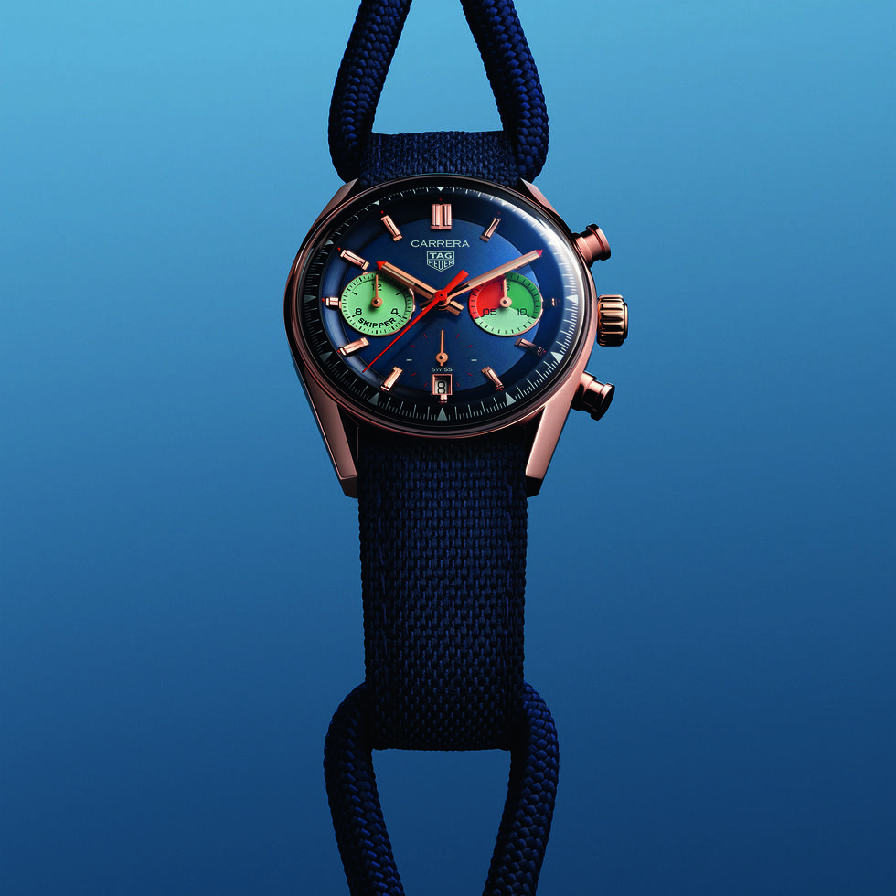 The rose gold Carrera Skipper