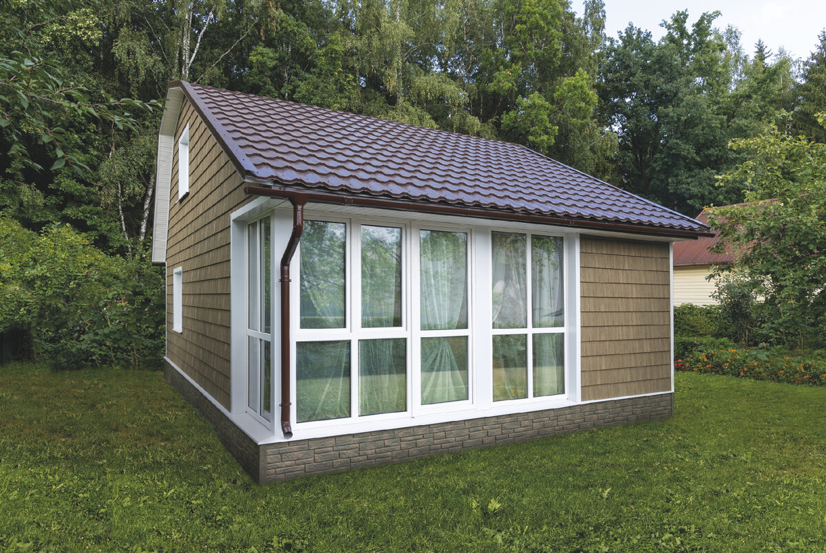 Красивый дом из сайдинга. Сайдинг щепа. Сайдинг Ю-Пласт 