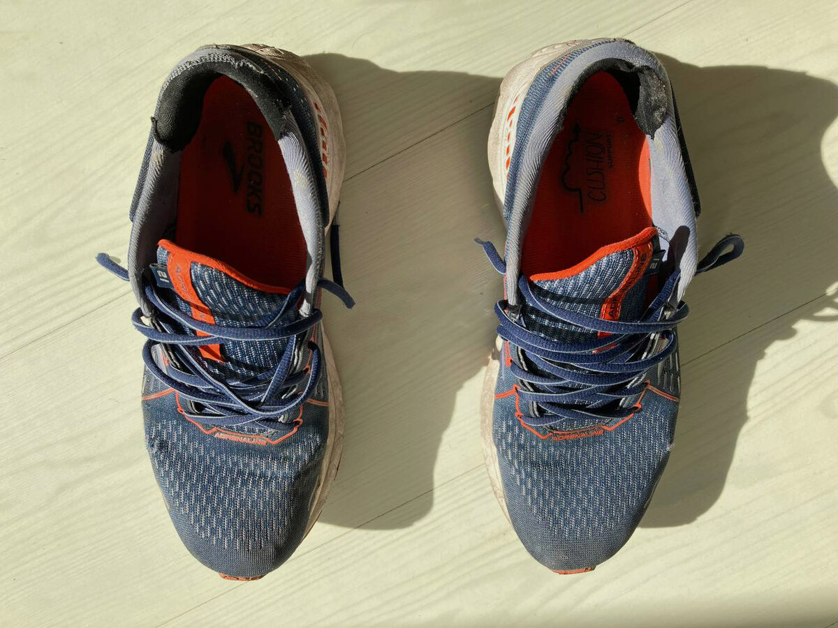 Мои кроссовки Brooks Adrenaline GTS 21 после двух лет тренировок