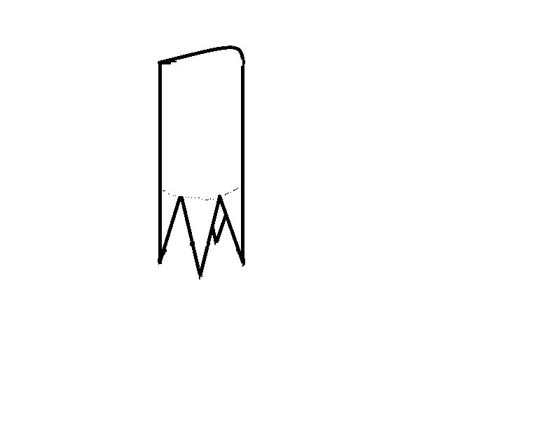 Вырезал зубцы, загнул их и обварил.