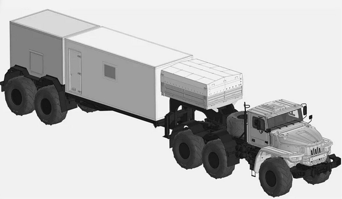 Запатентован новый морозоустойчивый арктический автопоезд от «Урала» |  www1.ru | Дзен