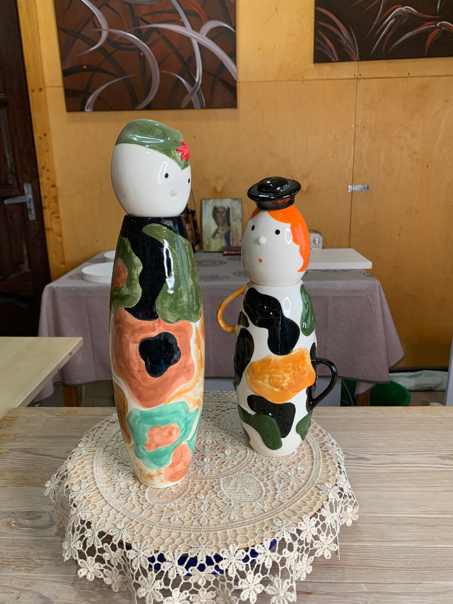 Вазы-куклы «Андрюшка солдат» и «Алевтина»