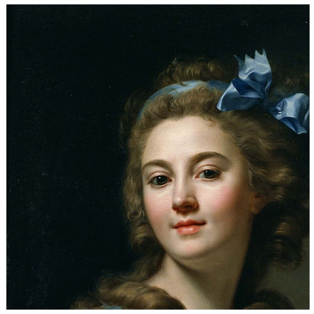 Французская художница Мари-Габриэль Капе (1761 — 1818) Автопортрет (фрагмент)