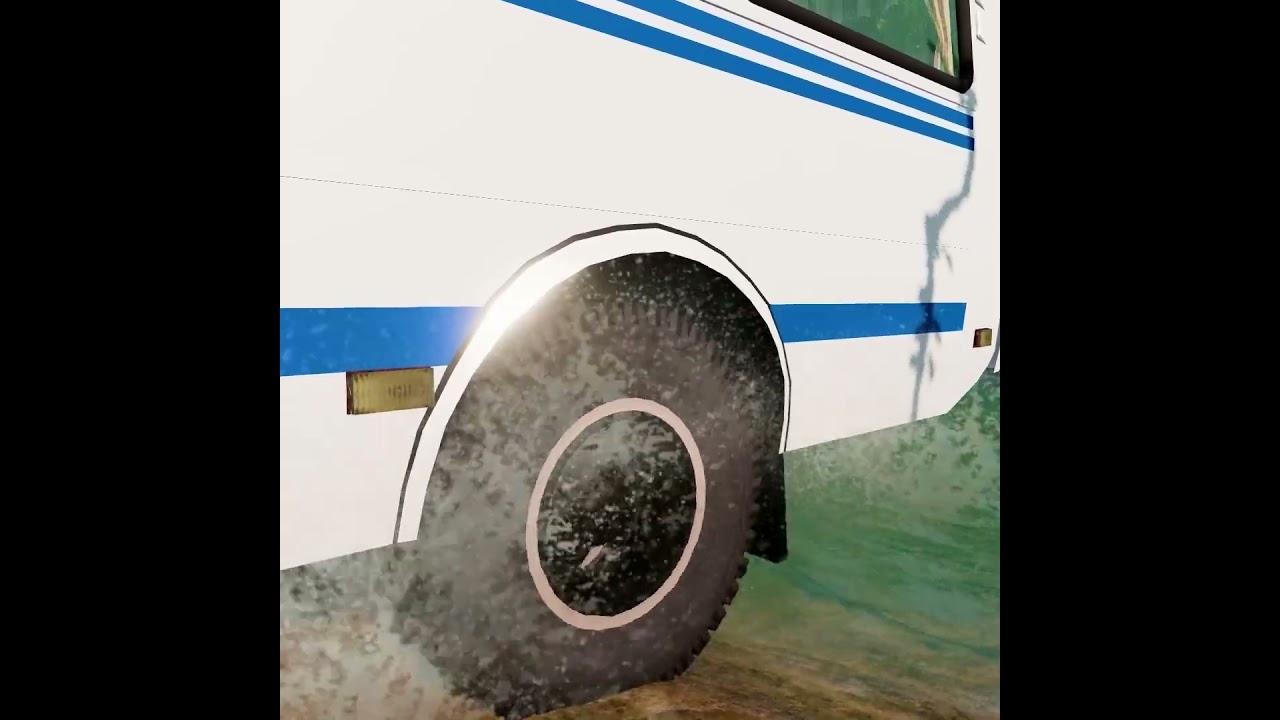 Bus against water and off-road - BeamNG Drive #beamng #beamngdrive