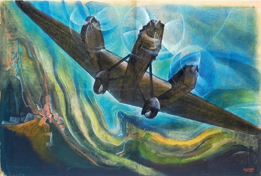 Тато: "I do not care and I go up , 1934" ("Мне всё равно, я взлетаю" 1934)