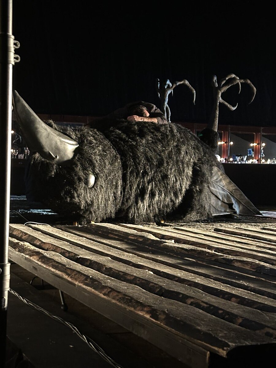 Сцена из спектакля "Р" в театре "Сатирикон". Фото автора.