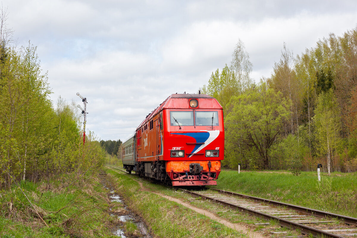 ТЭП70БС в Селижарово.