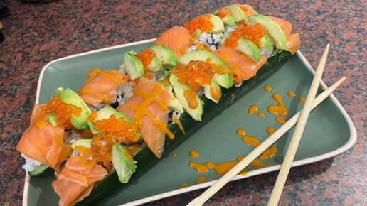 Суши огурец так вкусно рецепт суши, Sushi cucumber is so delicious sushi recipe ,#recipe#рецепт