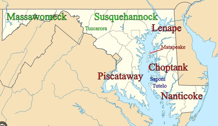  В период колонизации Америке европейцами в этом регионе на протяжении веков жили индейские племена, в том числе ленапе, нантикок, поухатан, саскуэханнок и шауни