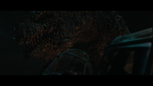 Кадр из фильма "Годзилла: Минус один" (2024). Вроде, Годзилла.