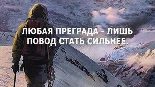 Это и стало поводом. Любая преграда лишь повод стать сильнее. Любая преграда лишь повод стать сильнее кто сказал.