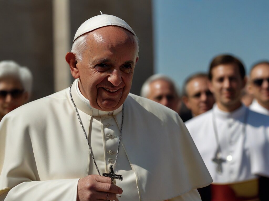 Изображение сгенерировано ИИ; Цитаты про папу Римского 