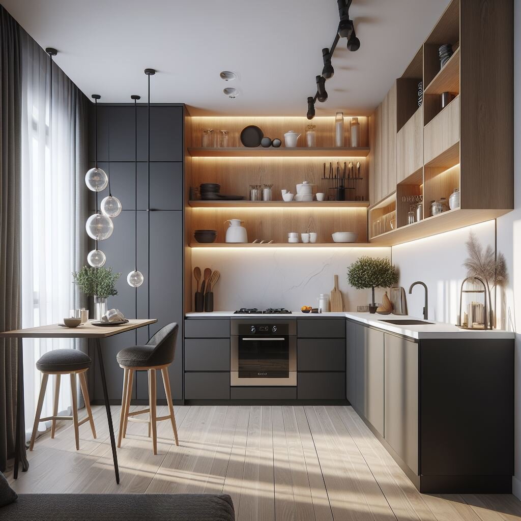 Дизайн современной кухни от 8 квадратных метров в современном стиле