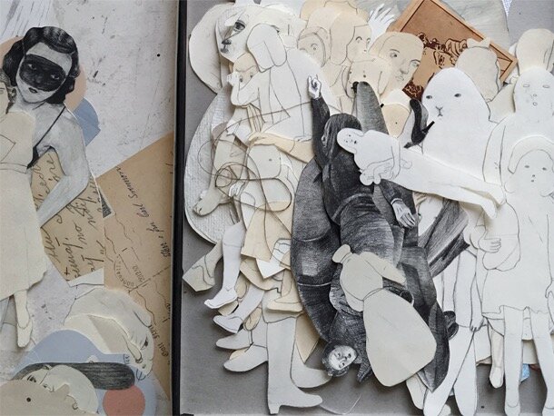 Paper people, waiting for a place to live and act in. Camilla Engman  