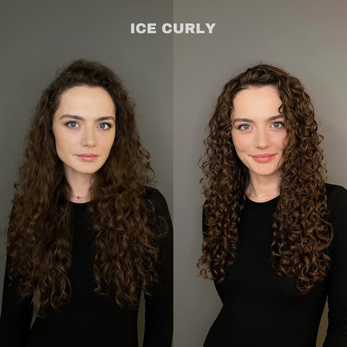 Посмотрите, как меняется активность завитка до и после процедуры глубокого увлажнения: после ухода кудри более оформленные и структурированные.